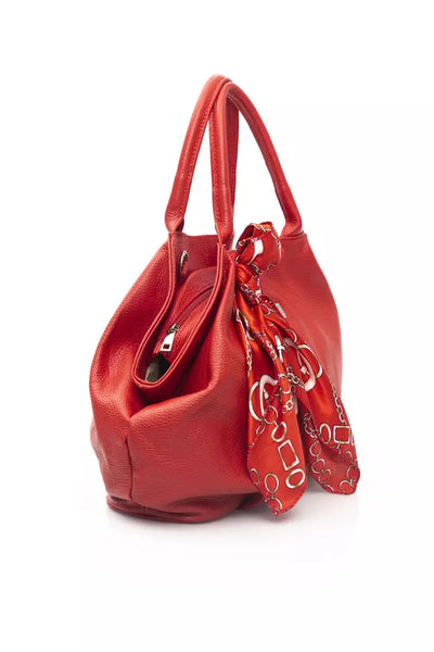 Red COW Leather Shoulder Bag