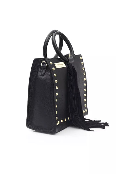 Black Cowhide Handbag