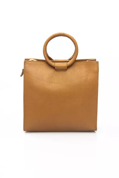 Beige Cowhide Handbag