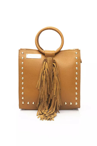 Beige Cowhide Handbag