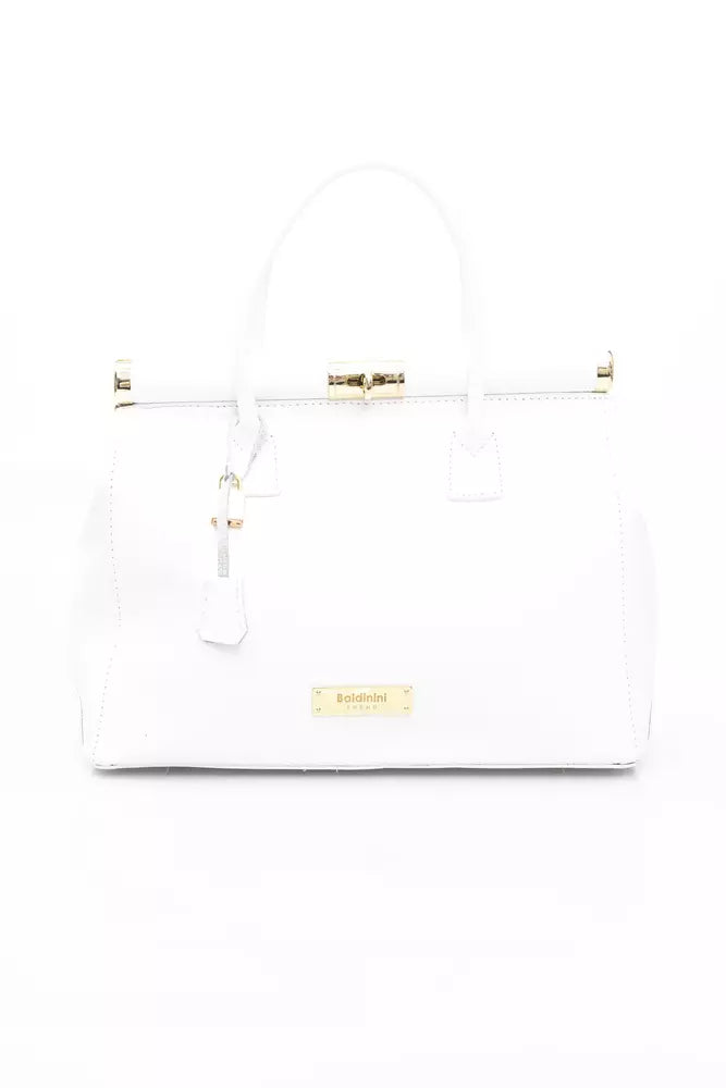 White COW Leather Handbag