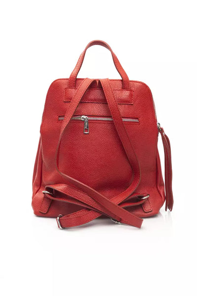 Red Cowhide Backpack