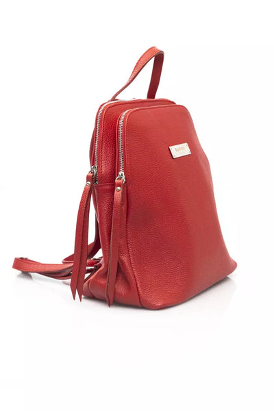 Red Cowhide Backpack