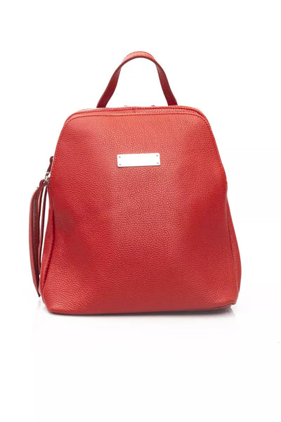 Red Cowhide Backpack