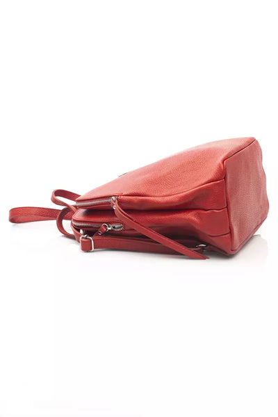 Red Cowhide Backpack