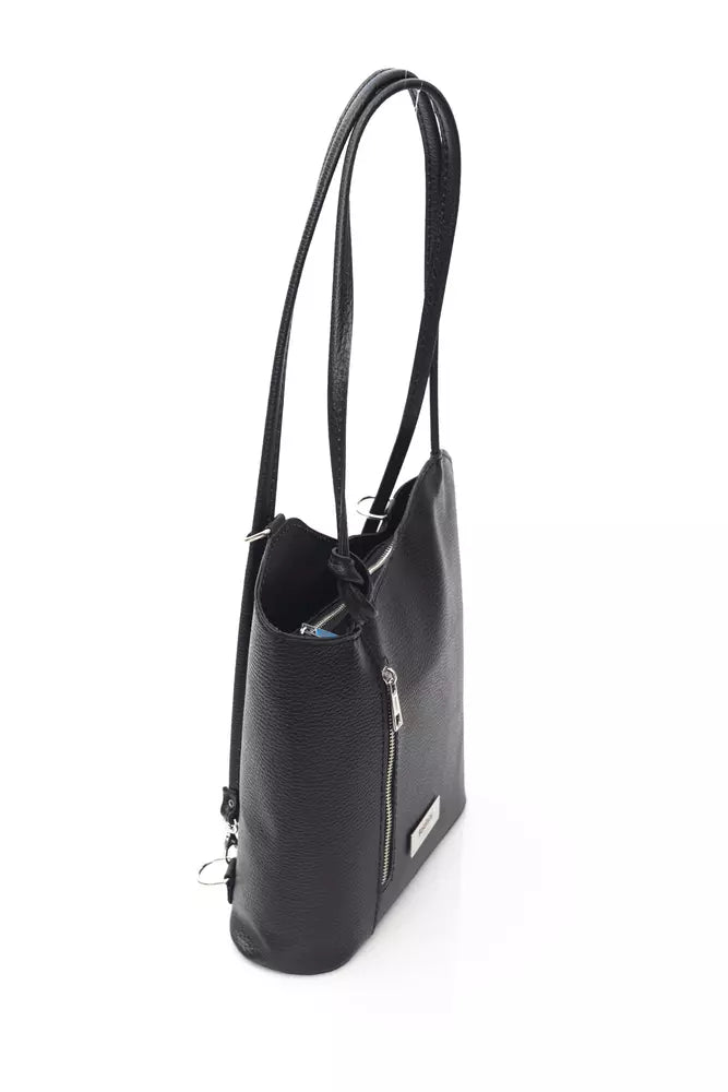 Black COW Leather Shoulder Bag