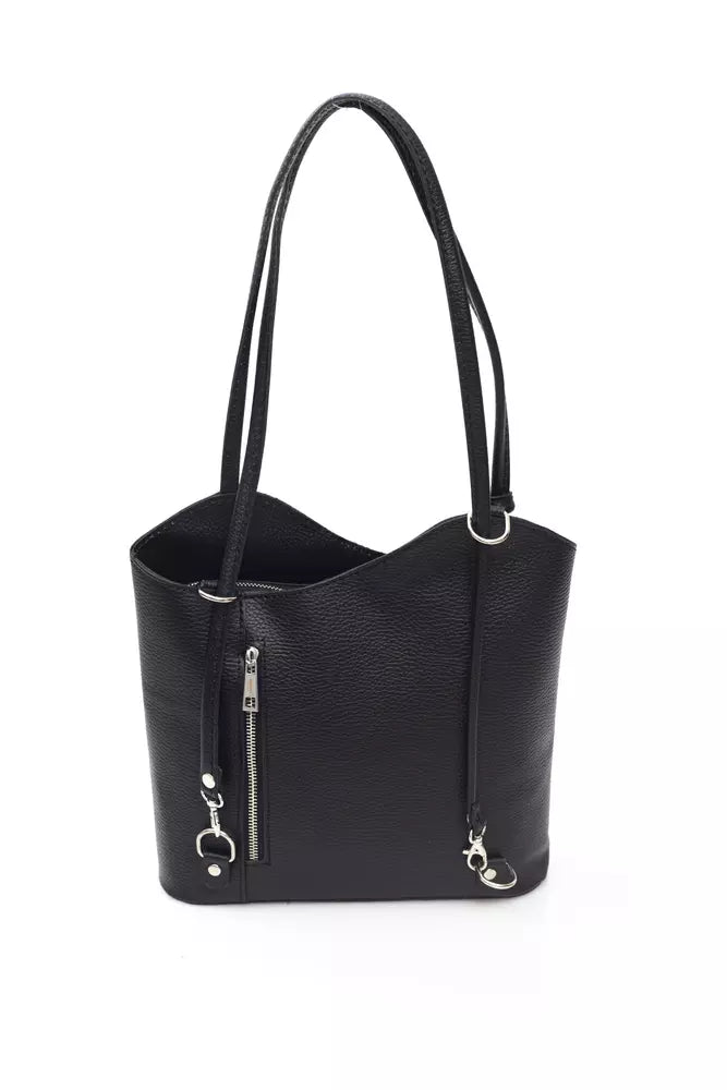 Black COW Leather Shoulder Bag