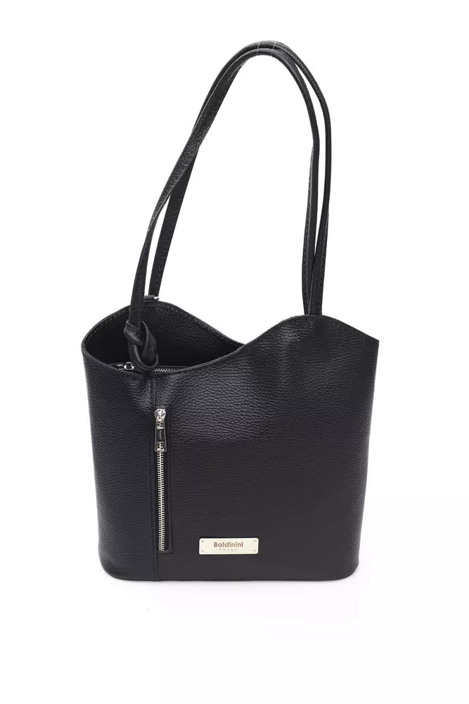 Black COW Leather Shoulder Bag