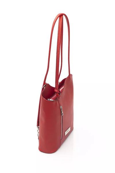 Red COW Leather Shoulder Bag