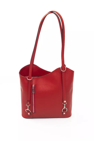 Red COW Leather Shoulder Bag