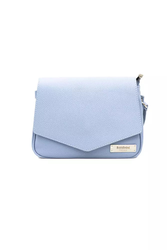 Light Blue COW Leather Shoulder Bag