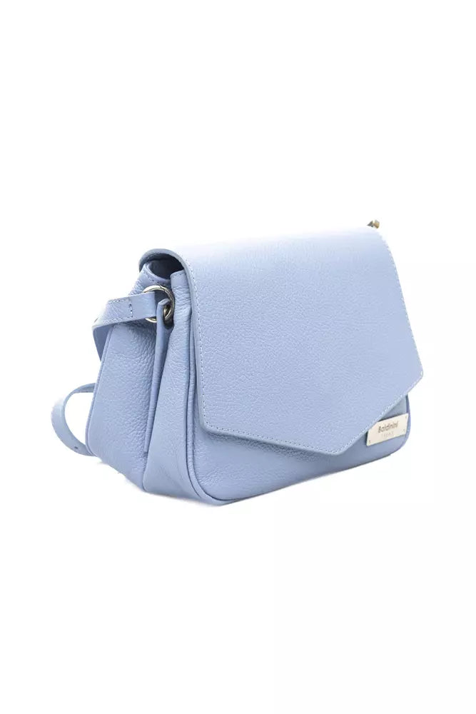 Light Blue COW Leather Shoulder Bag