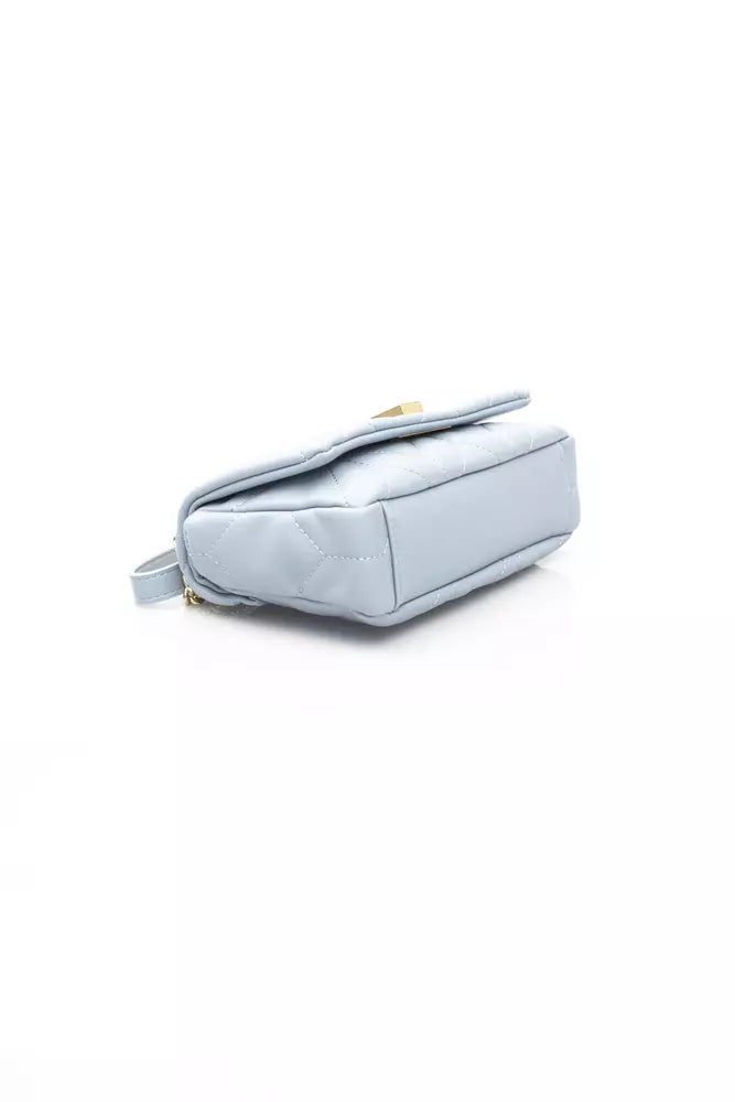 Light Blue Polyethylene Shoulder Bag