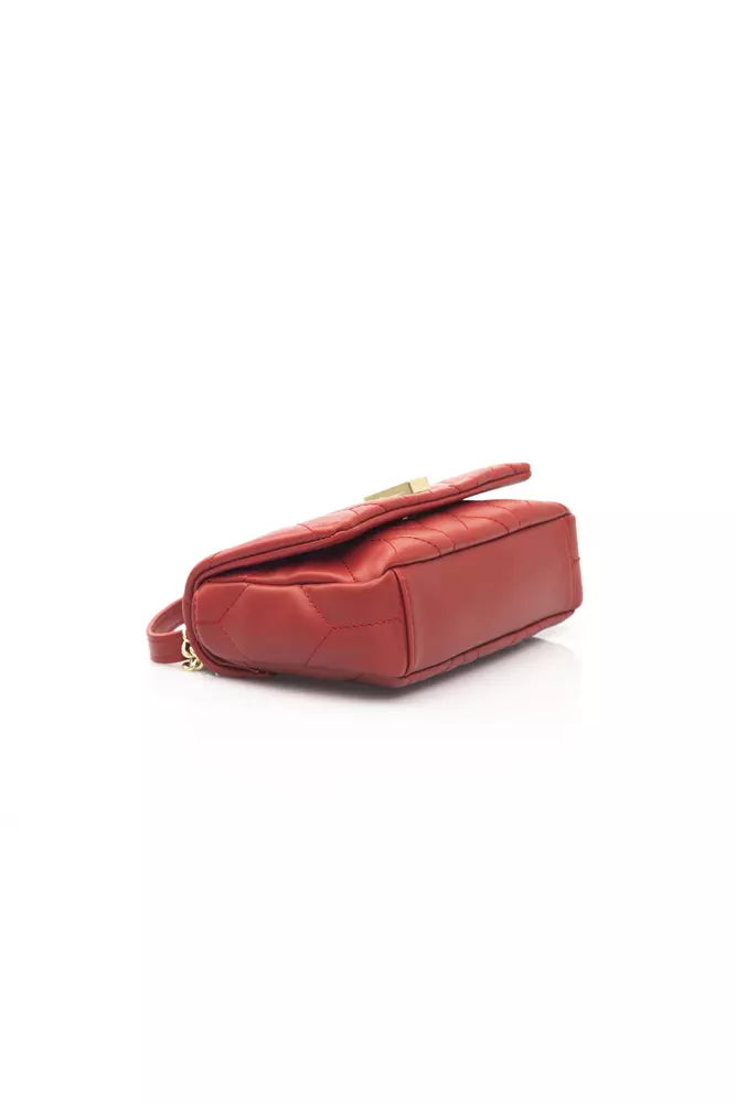 Red Polyethylene Shoulder Bag