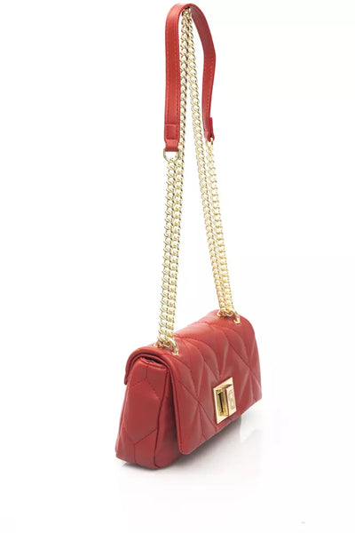 Red Polyethylene Shoulder Bag