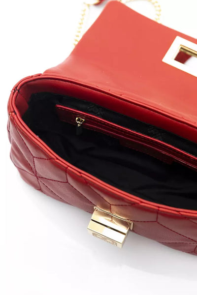 Red Polyethylene Shoulder Bag