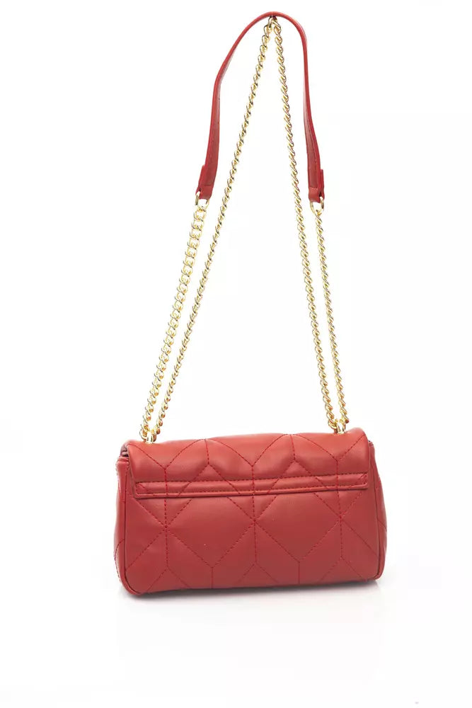 Red Polyethylene Shoulder Bag