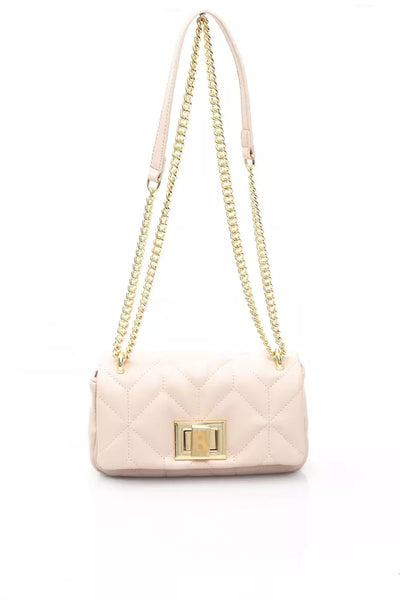 Pink Polyethylene Shoulder Bag