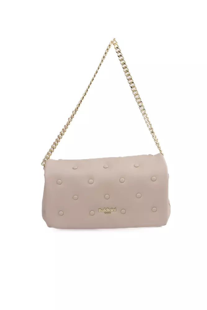 Pink Polyethylene Shoulder Bag