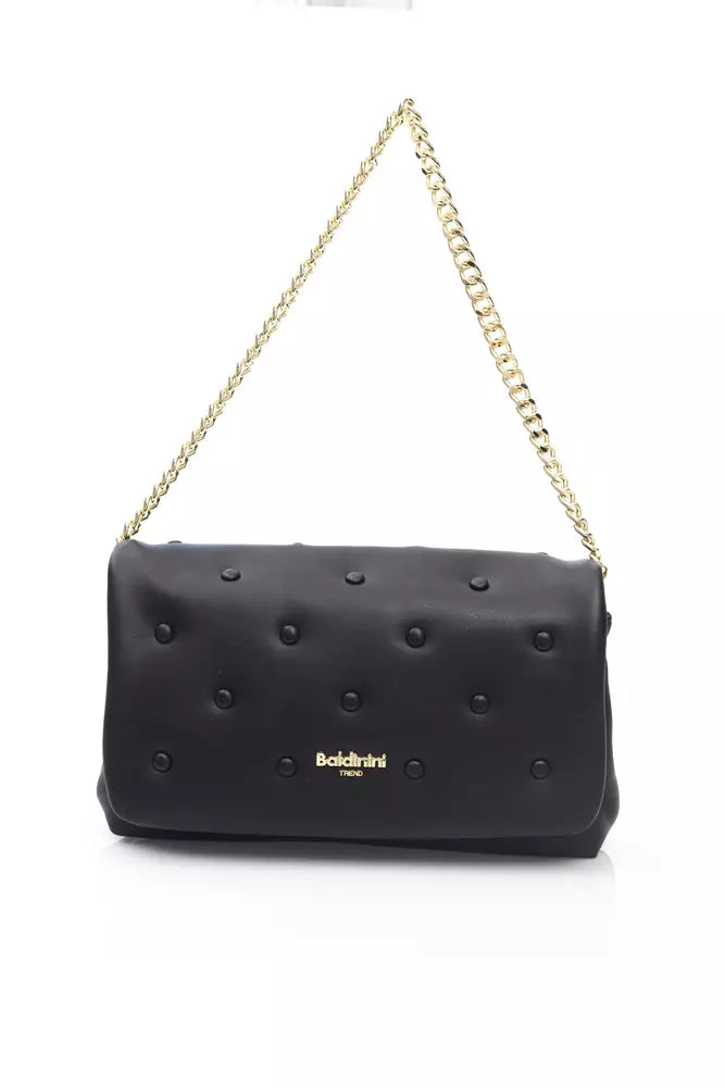 Black Polyethylene Shoulder Bag