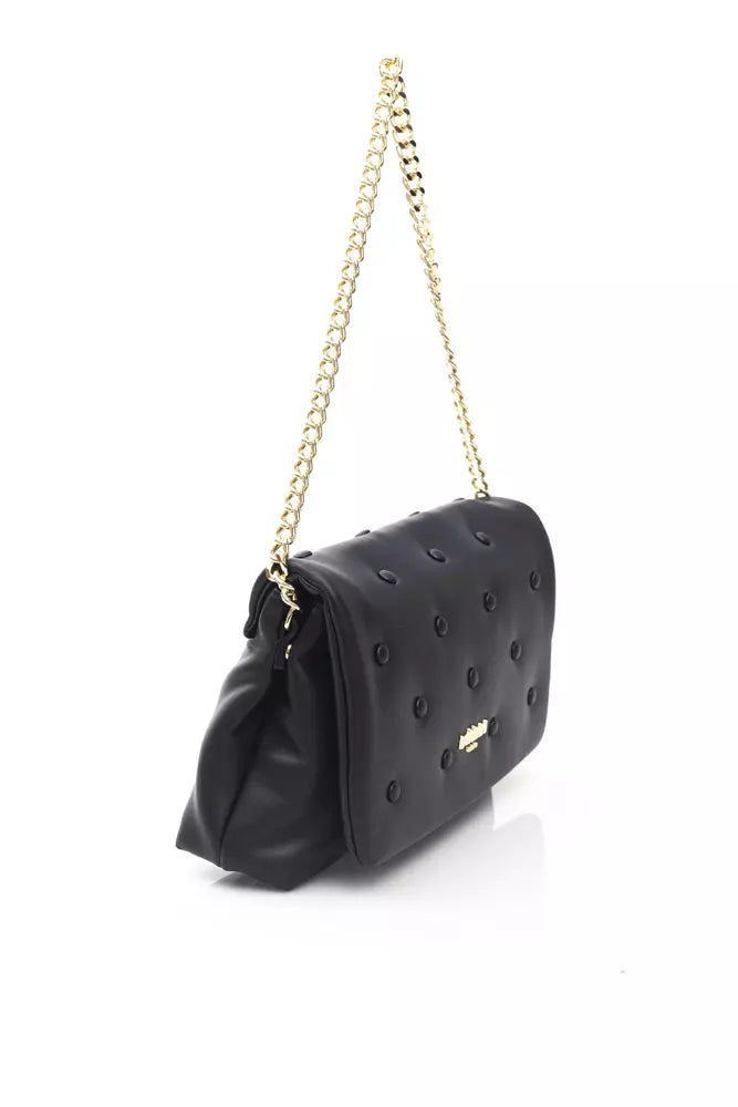 Black Polyethylene Shoulder Bag