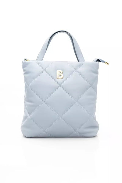 Light Blue Polyethylene Shoulder Bag