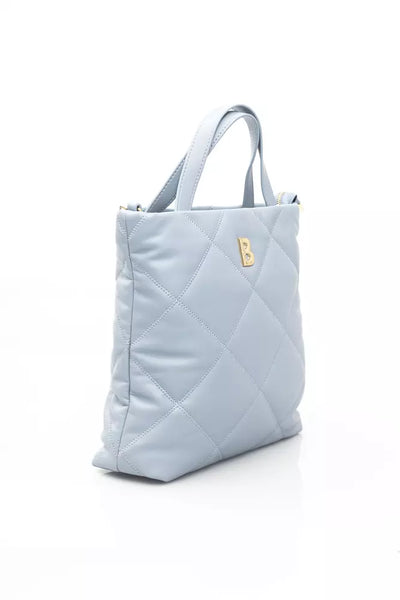 Light Blue Polyethylene Shoulder Bag