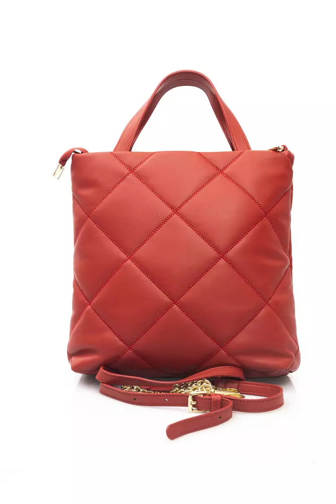 Red Polyethylene Shoulder Bag