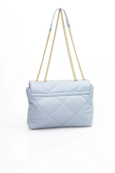 Light Blue Polyethylene Shoulder Bag