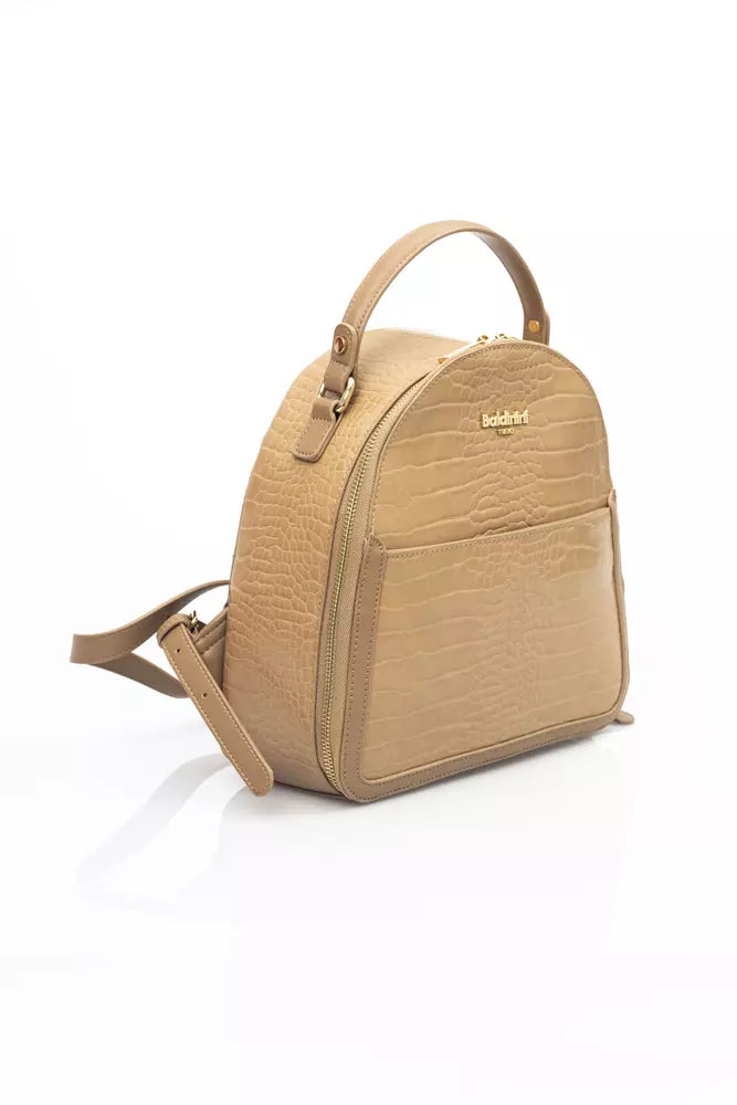 Beige Polyethylene Handbag