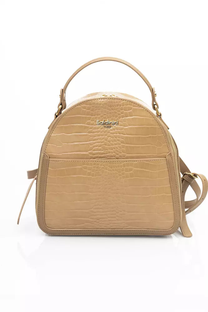 Beige Polyethylene Handbag