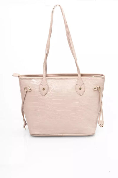 Pink Polyethylene Shoulder Bag