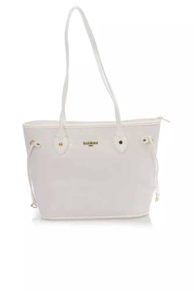 White Polyethylene Shoulder Bag