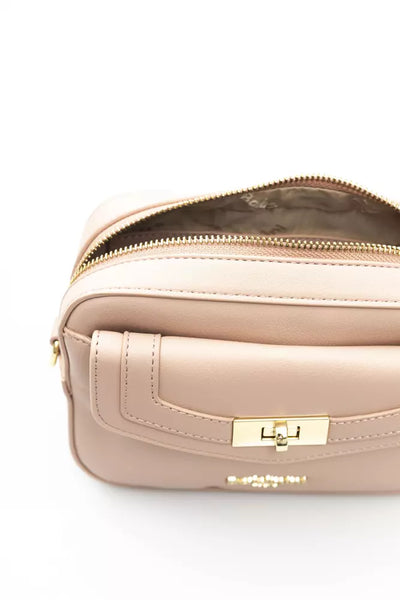 Pink Polyethylene Shoulder Bag