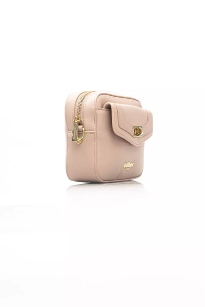 Pink Polyethylene Shoulder Bag