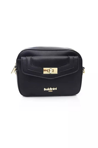 Black Polyethylene Shoulder Bag