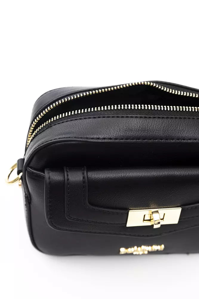 Black Polyethylene Shoulder Bag