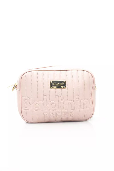 Pink Polyethylene Shoulder Bag