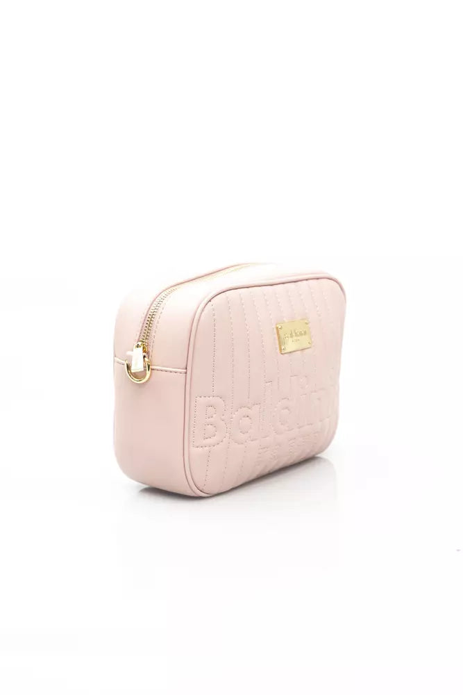 Pink Polyethylene Shoulder Bag