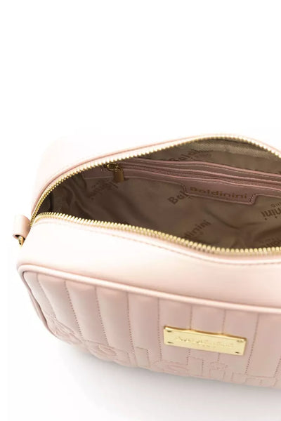 Pink Polyethylene Shoulder Bag