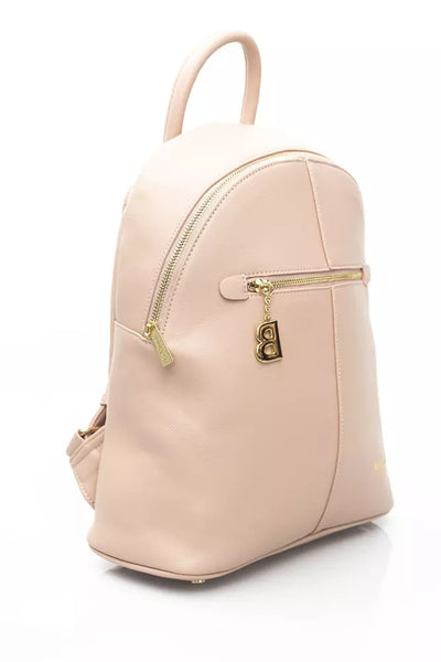 Pink Polyethylene Backpack