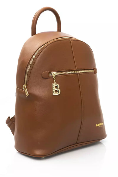 Brown Polyethylene Backpack