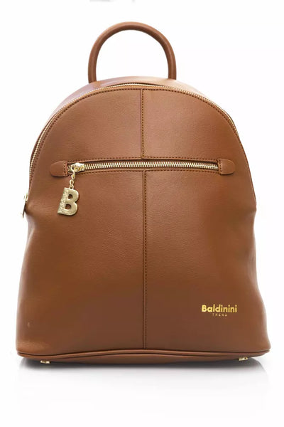 Brown Polyethylene Backpack