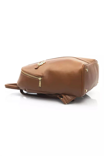 Brown Polyethylene Backpack