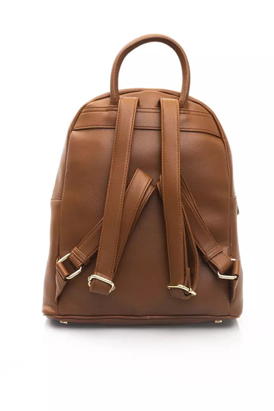 Brown Polyethylene Backpack