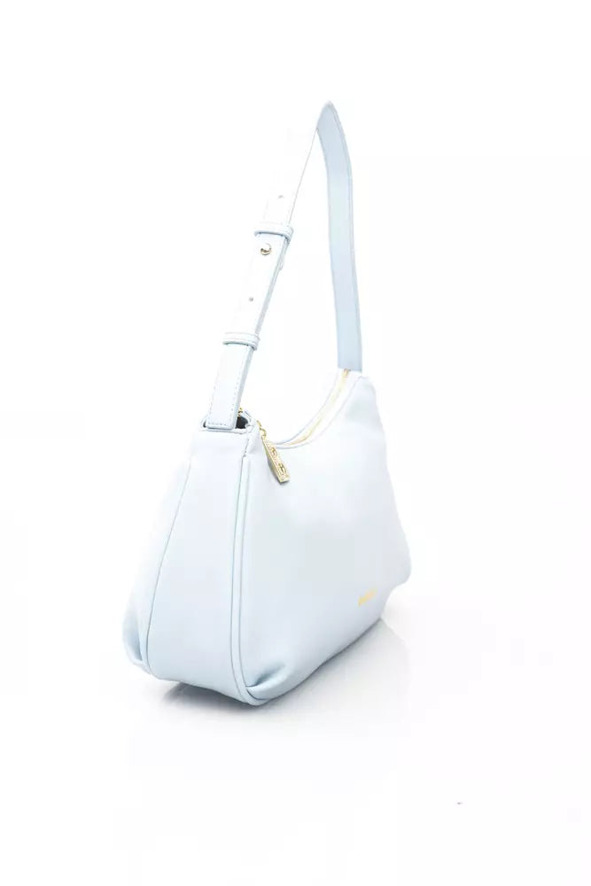 Light Blue Polyethylene Shoulder Bag