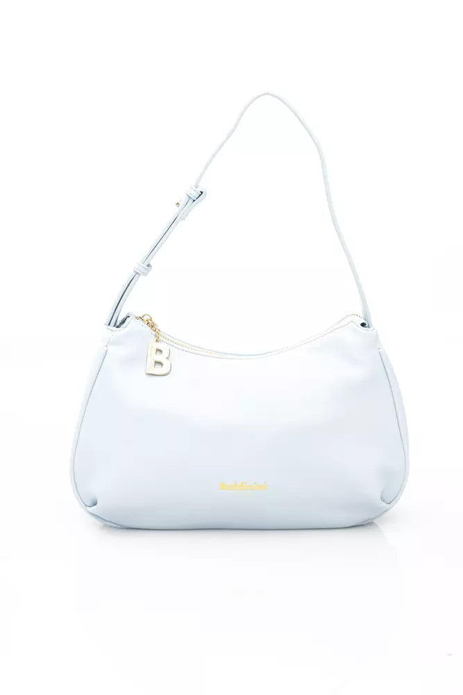 Light Blue Polyethylene Shoulder Bag