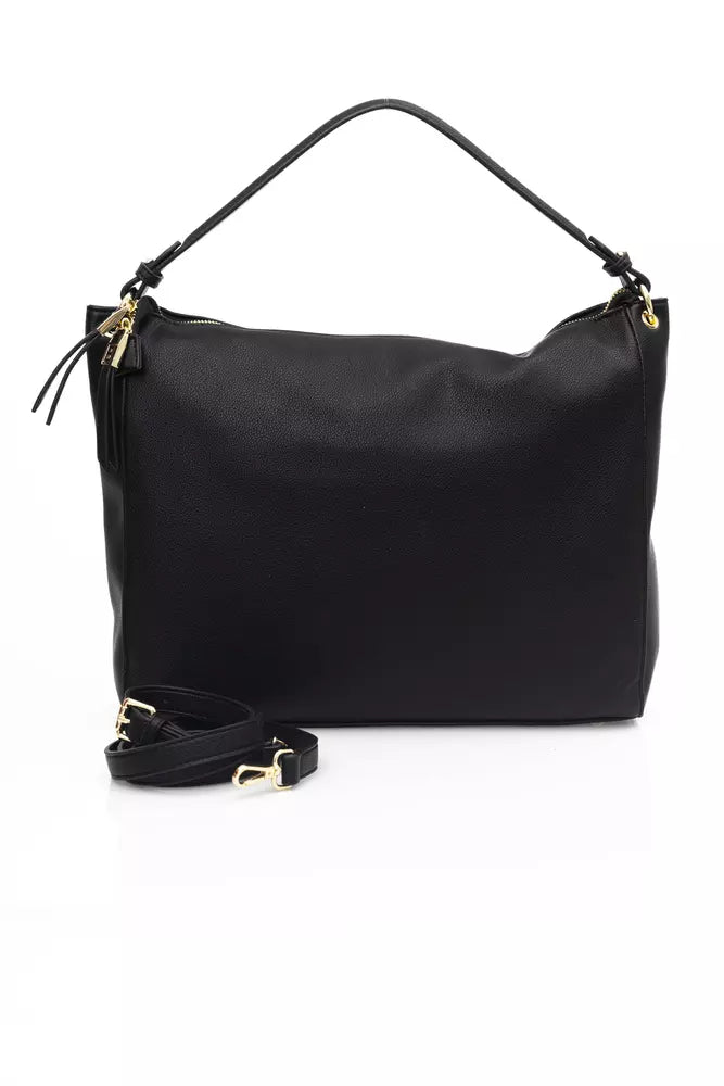 Black Polyethylene Shoulder Bag