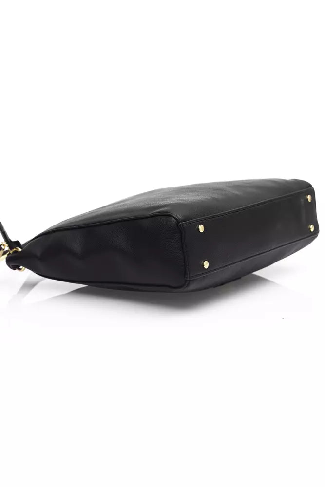 Black Polyethylene Shoulder Bag