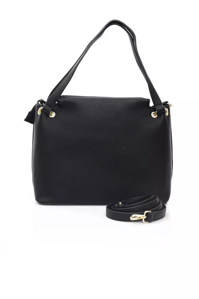 Black Polyethylene Shoulder Bag